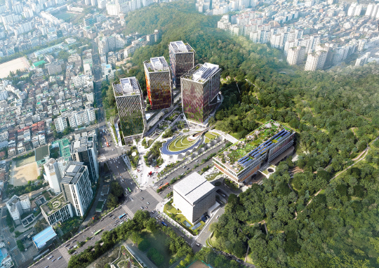 서리풀 복합개발사업 관련 조감도